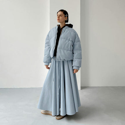 Women's Elegant High Waist Long Skirt A Line Flowy Maxi Skirts