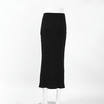 Midi Skirts for Women Summer High Waisted Bodycon Slit Long Skirt