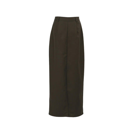 Women's Maxi Pencil Skirts Casual Work Office High Waisted Trendy Long Skirt with Slit