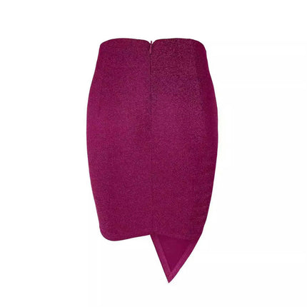 Knee Length Pencil Skirts for Women High Waist Bodycon Wrap Front Midi Skirt