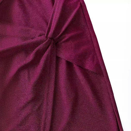 Knee Length Pencil Skirts for Women High Waist Bodycon Wrap Front Midi Skirt