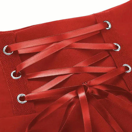 Women's High Waist A-Line Mini Skirt Skater Flared Short Skirt