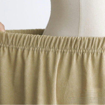 Women's Corduroy Flowy Skirts High Waisted Tiered A Line Midi Skirt