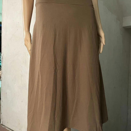 Womens Casual A Line Swing Skirt High Waist Elegant Flared Midi Skirts