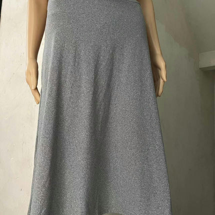 Womens Casual A Line Swing Skirt High Waist Elegant Flared Midi Skirts