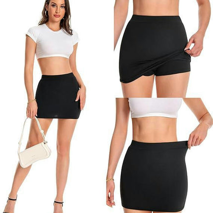Women's High Waist Mini Skirt Bodycon Stretch SexyPencil Short Skirt
