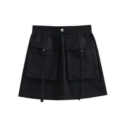 Cargo Skirts for Women High Waisted Casual Mini Skirts with Pockets