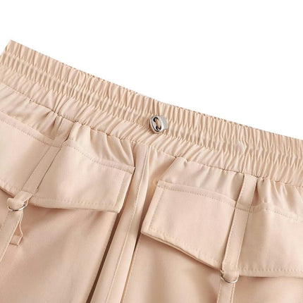 Cargo Skirts for Women High Waisted Casual Mini Skirts with Pockets