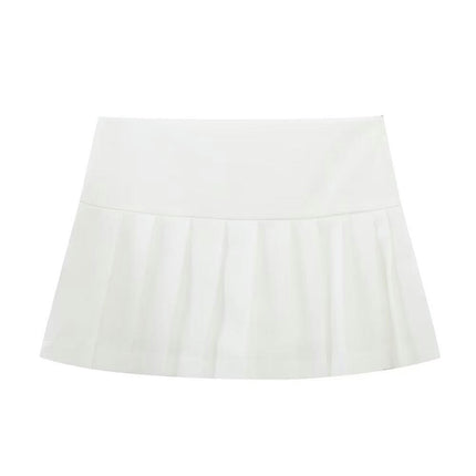 Women's High Waist A-Line Pleated Mini Skirt Short Tennis Skirt