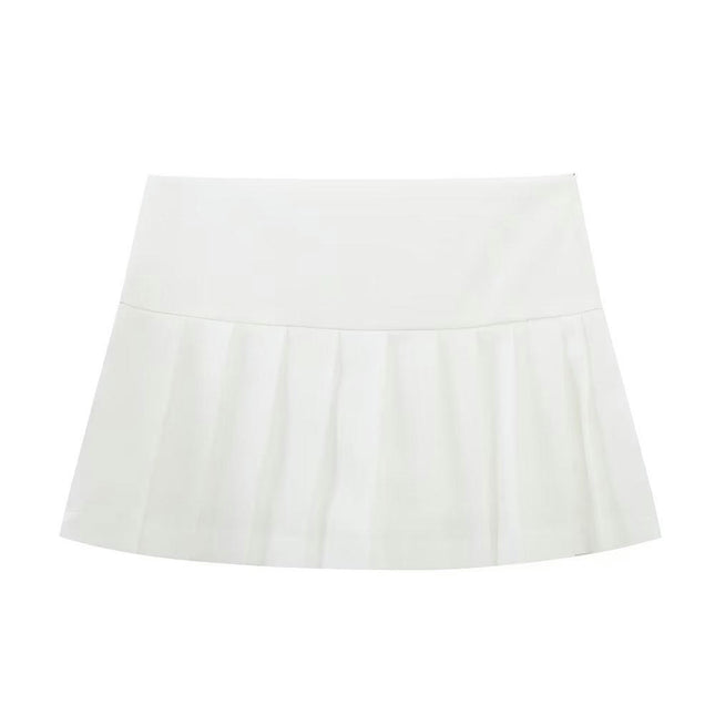 Women's High Waist A-Line Pleated Mini Skirt Short Tennis Skirt