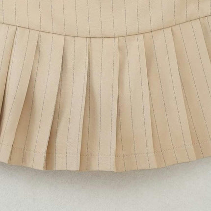 Women's High Waist A-Line Pleated Mini Skirt Short Tennis Skirt