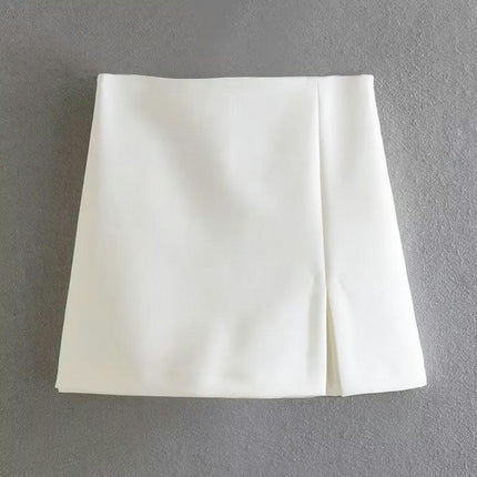 Women's High Waisted Shorts Casual Front Wrap Slit Skorts Skirt