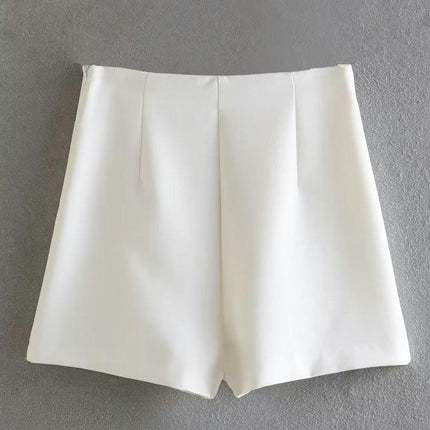Women's High Waisted Shorts Casual Front Wrap Slit Skorts Skirt