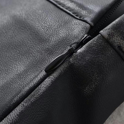 Women's High Waisted Faux Leather Bodycon Mini Pencil Skirt Sexy Zipper Short Skirt