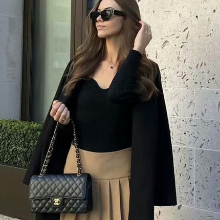 Women's High Waist Pleated Mini Skirt A Line Skater Tennis Skirt