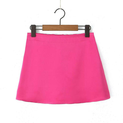 Women's Mini Skirts Casual High Waisted A-Line Summer Short Skirt