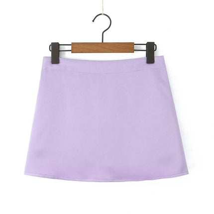 Women's Mini Skirts Casual High Waisted A-Line Summer Short Skirt