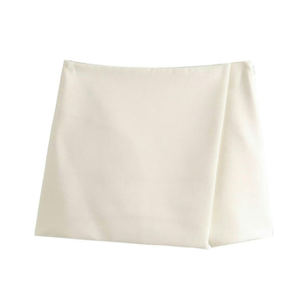 Women's Mini Bodycon Skorts Skirts High Waisted Slit A-line Skirt