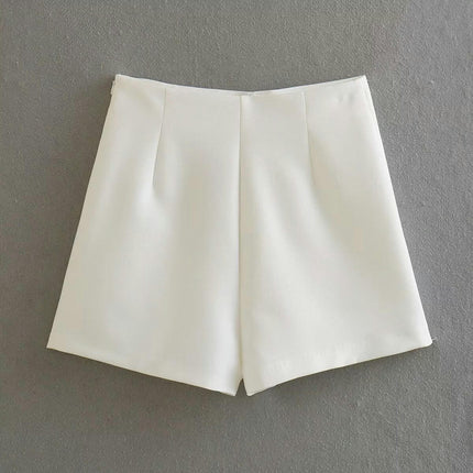 Women's Casual High Waisted Mini Skirt Bodycon Wrap Split Hem Shorts Skirts