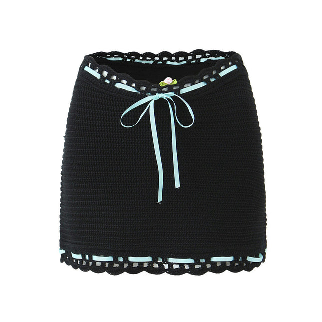Women's Knit Sweater Skirt High Waist Knit Bodycon Mini Skirts