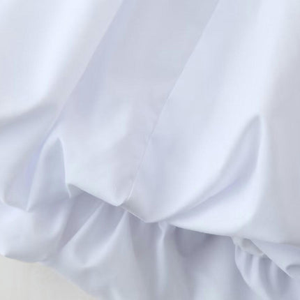 Women Short Bubble Skirt High Waisted A-Line Pleated Puff Mini Skirt