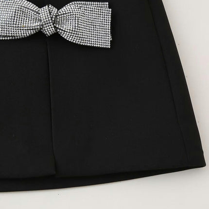 Women's Bow Front Mini Skirt High Waist Bodycon Casual Short Skirts