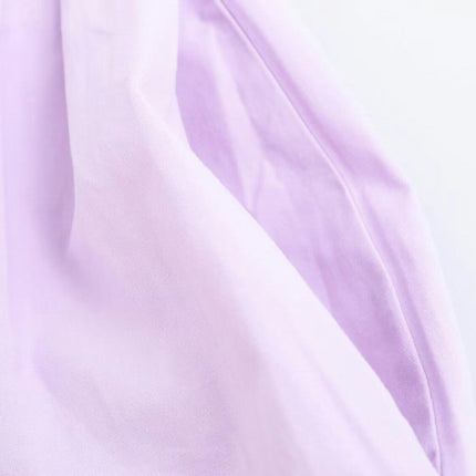Women's Pleated Flowy Long Skirts High Waist A Line Skirt with Pocket