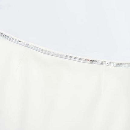 Womens Bodycon Mini Skirt Sexy High Waist Sequins Short Skirts