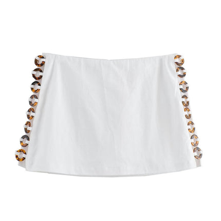 Womens High Waist Solid Skirt Bodycon Pencil Casual Mini Skirts
