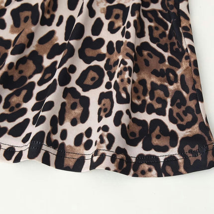 Women's Leopard Print Long Skirt High Waisted A Line Bodycon Maxi Skirts