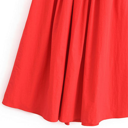 Long Skirts for Women Elastic High Waisted A Line Flowy Maxi Skirt with Pockets