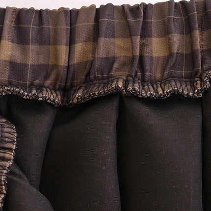 Women's Casual Plaid High Waist Pleated A-Line Short Mini Skirt