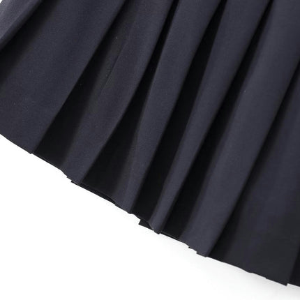 Women Pleated Mini Skirt High Waisted Casual A-Line Short Skater Skirt