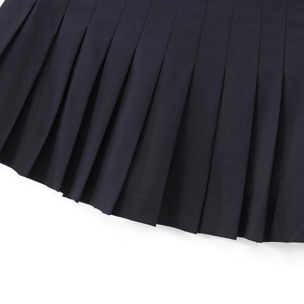 Women Pleated Mini Skirt High Waisted Casual A-Line Short Skater Skirt
