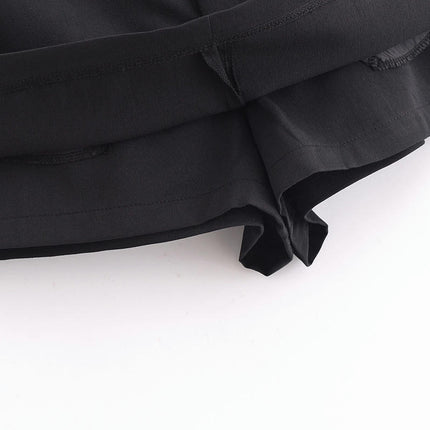 Women Mini Skirt Mid Waist Belted Casual A-line Bodycon Short Skirts