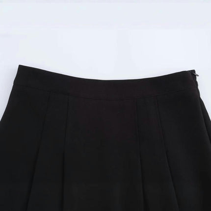 Womens High Waisted Pleated Tennis Skirt A-Line School Skater Skirts