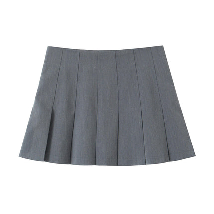 Womens High Waisted Pleated Tennis Skirt School A-Line Mini Skirts