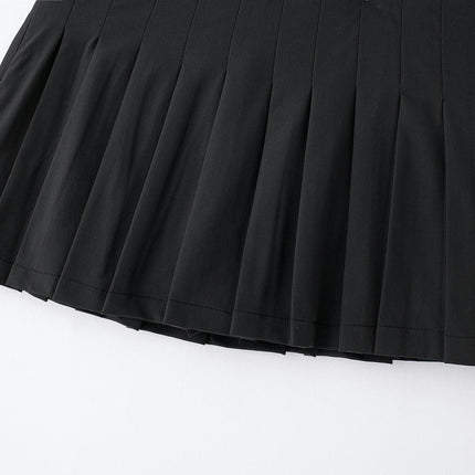 Women's Pleated Tennis Skirts High Waisted Mini A Line Skater Short Skirt