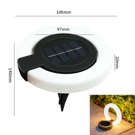 2 Pack Solar Underground Light Garden Courtyard Landscape Light Acrylic Solar Light Outdoor Light