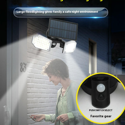 2 Pack Solar Lights Outdoor Waterproof LED High Brightness Cordless Solar Motion Sensor Lights