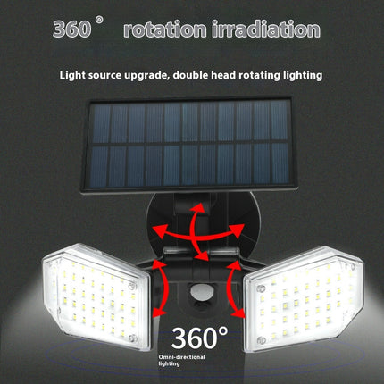 2 Pack Solar Lights Outdoor Waterproof LED High Brightness Cordless Solar Motion Sensor Lights