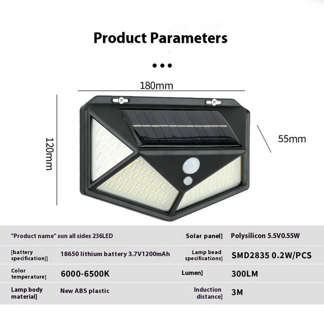 2 Pack Motion Sensor Outdoor Lights Outdoor Solar Powered Flood Lights for Yard Garden