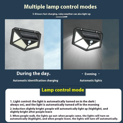 2 Pack Motion Sensor Outdoor Lights Outdoor Solar Powered Flood Lights for Yard Garden