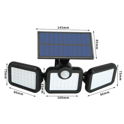 2 Pack Solar Motion Sensor Outdoor Lights Waterproof Solar Flood Wall Light for Garden Yard Patio