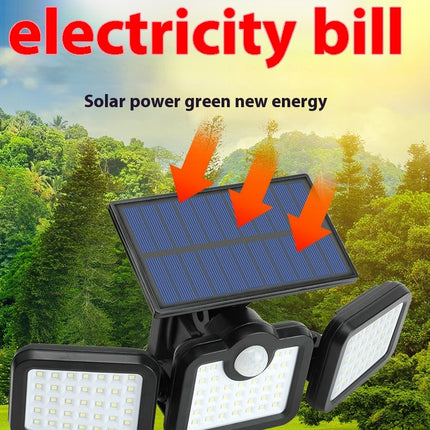 2 Pack Solar Motion Sensor Outdoor Lights Waterproof Solar Flood Wall Light for Garden Yard Patio