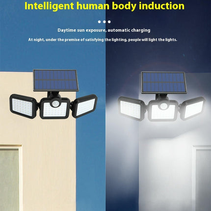 2 Pack Solar Motion Sensor Outdoor Lights Waterproof Solar Flood Wall Light for Garden Yard Patio