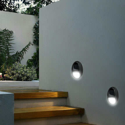 2 Pack Solar Lights Waterproof Outdoor Wall Lights for Garden Fence Patio Garage