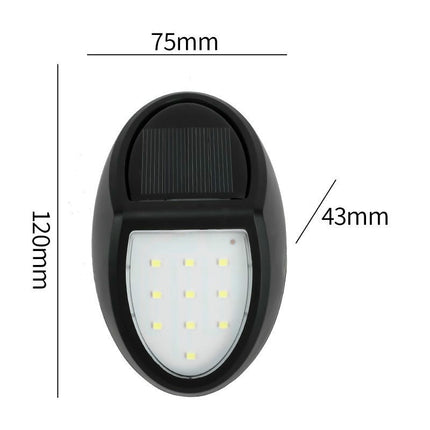 2 Pack Solar Lights Waterproof Outdoor Wall Lights for Garden Fence Patio Garage