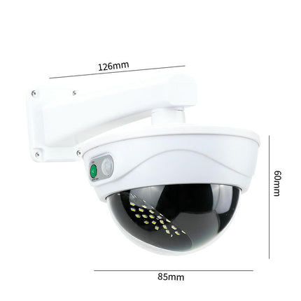Waterproof Solar Outdoor Lights Fake Dummy Camera with Motion Sensor Light for Yard Patio Garage