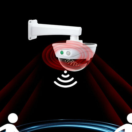 Waterproof Solar Outdoor Lights Fake Dummy Camera with Motion Sensor Light for Yard Patio Garage